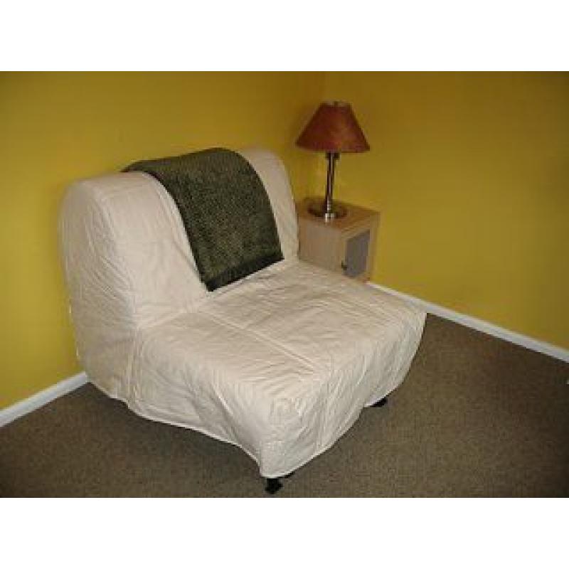 Ikea lyksele chair bed with top quality mattress.
