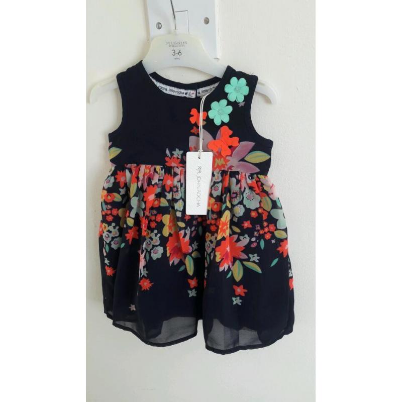 Little Rocha Rocha 3-6 month girls dress - new with tags