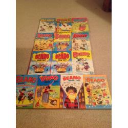 13 Beano annuals (1975 - 1998)