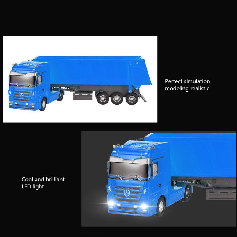 Heavy Truck RTR RC Car RUICHUANG QY1101 1/32 2.4G Electric Mercedes Benz Container