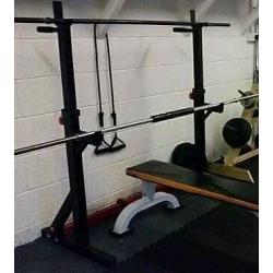 Squat rack/dip station