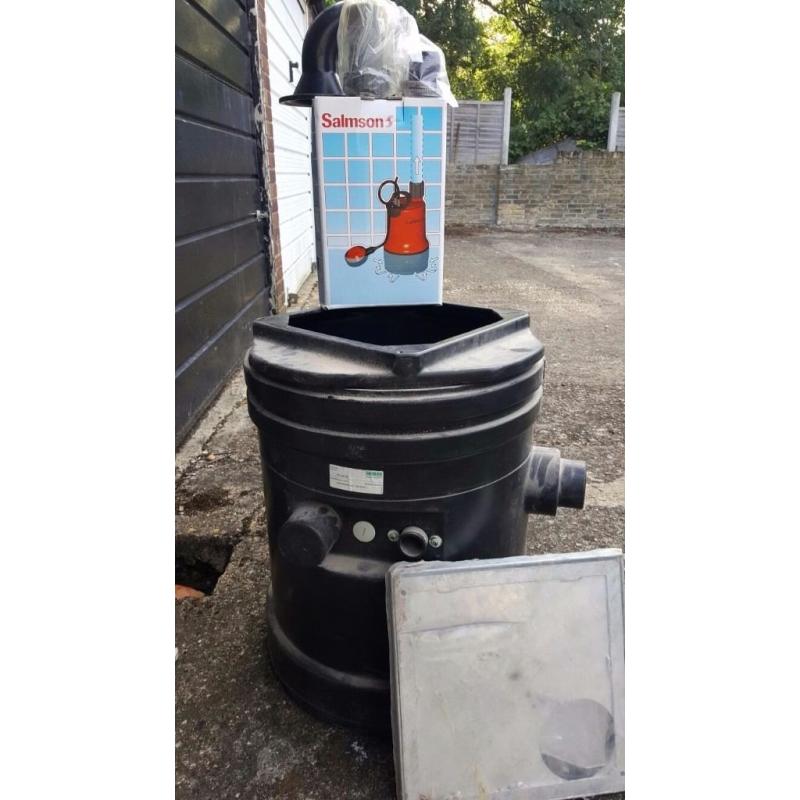 Salmson sump pump with wilo tank