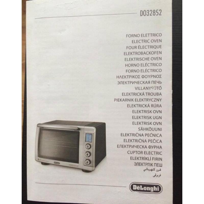 MINI OVEN "De Longhi Sfornatutto MAXI" - Perfect Conditions!