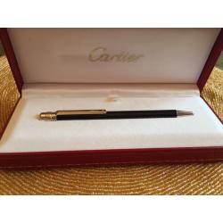 Cartier black ink ball point pen