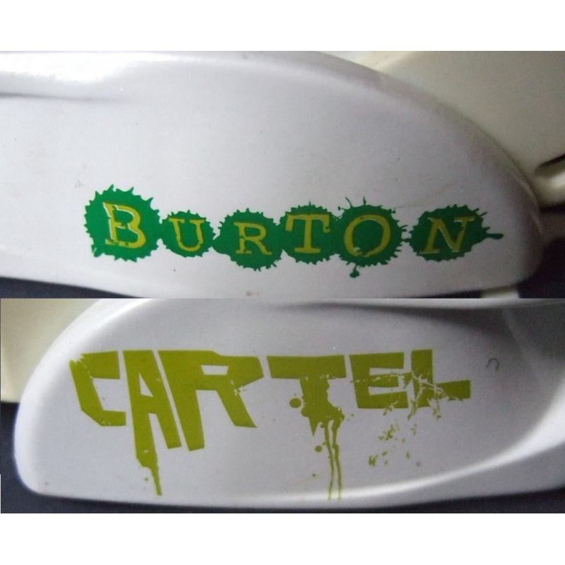 Burton Cartel snowboard bindings, cap-strap. size medium