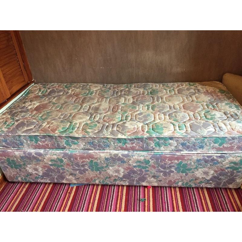 Silentnight single bed and mattress