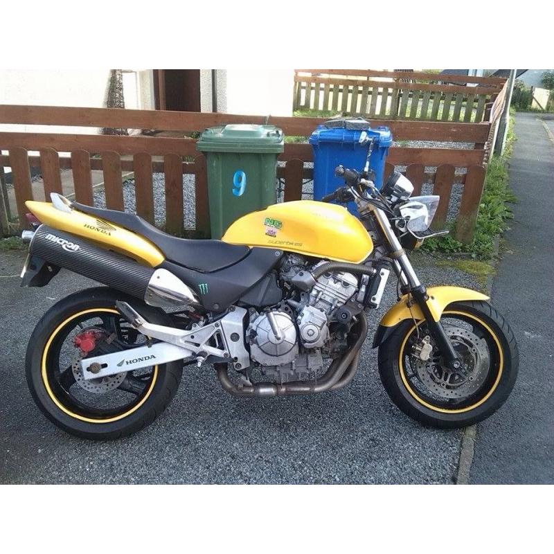honda hornet 600cc 2000model motd till may 2017 micron exhaust 2 new tyres swap or honda cbf 125