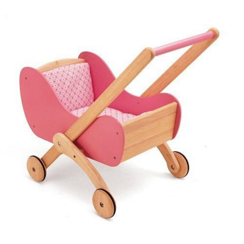 Pintoy Doll's Wooden Pram, like new