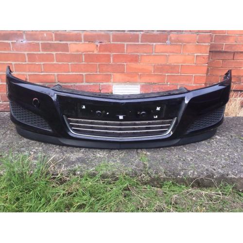 VAUXHALL ASTRA FACELIFT FRONT BUMPER 2007 2008 2009 2010 BLACK