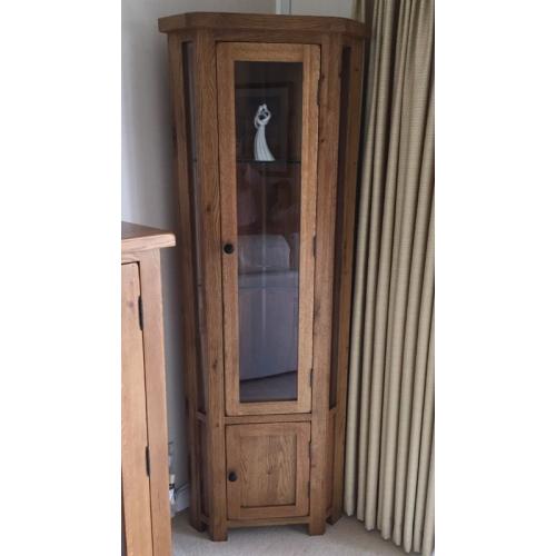 Solid Oak Corner Unit