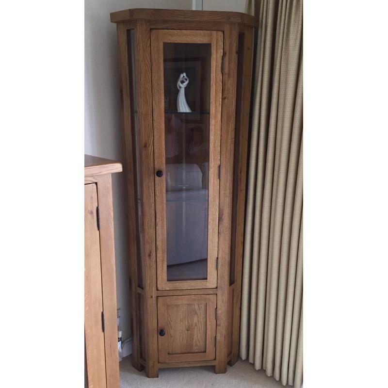 Solid Oak Corner Unit