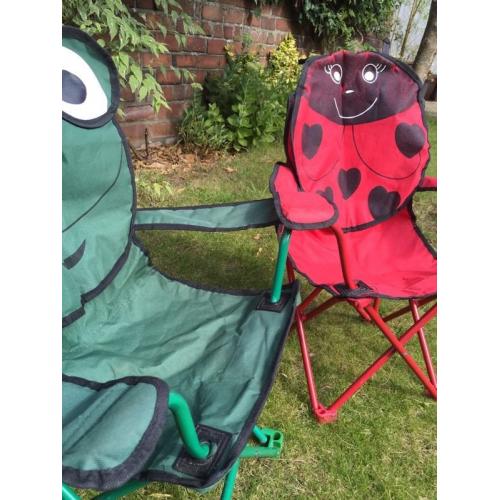 Kids' folding camping chairs