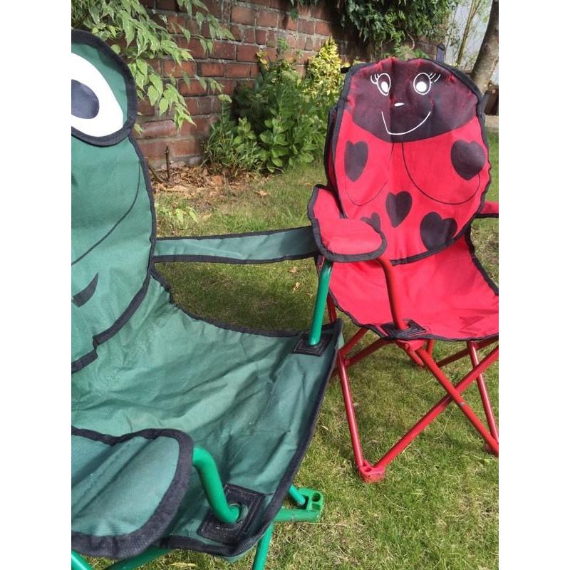 Kids' folding camping chairs