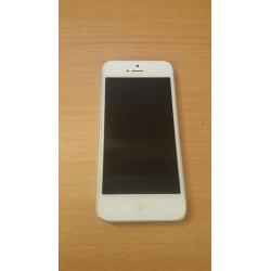 White/Silver Apple Iphone 5 (16G) - LOCKED to EE.