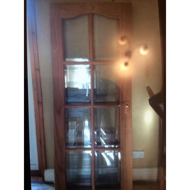 Internal double doors. Each door measures 195cm x 76cm