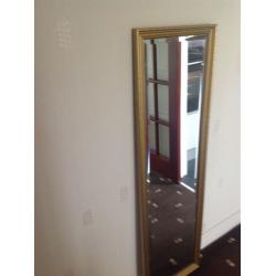 Gold Ornate framed mirror
