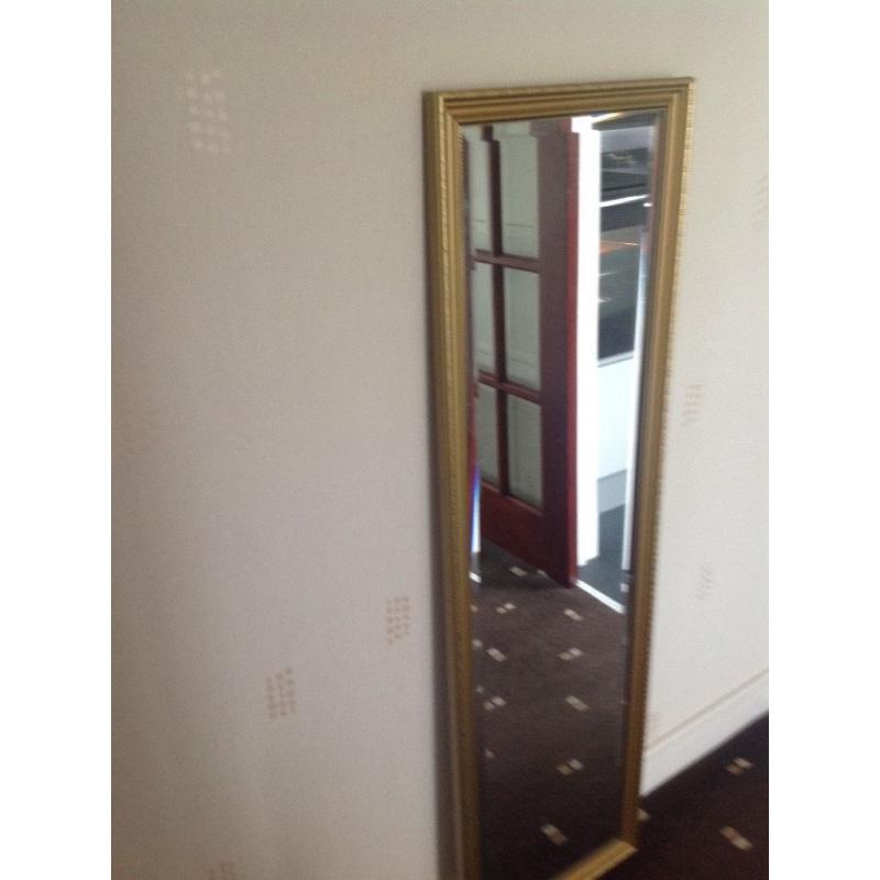 Gold Ornate framed mirror