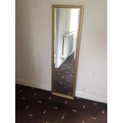 Gold Ornate framed mirror