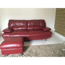 Red leather sofas for sale