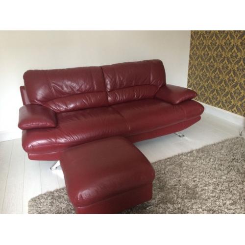 Red leather sofas for sale