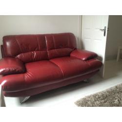 Red leather sofas for sale