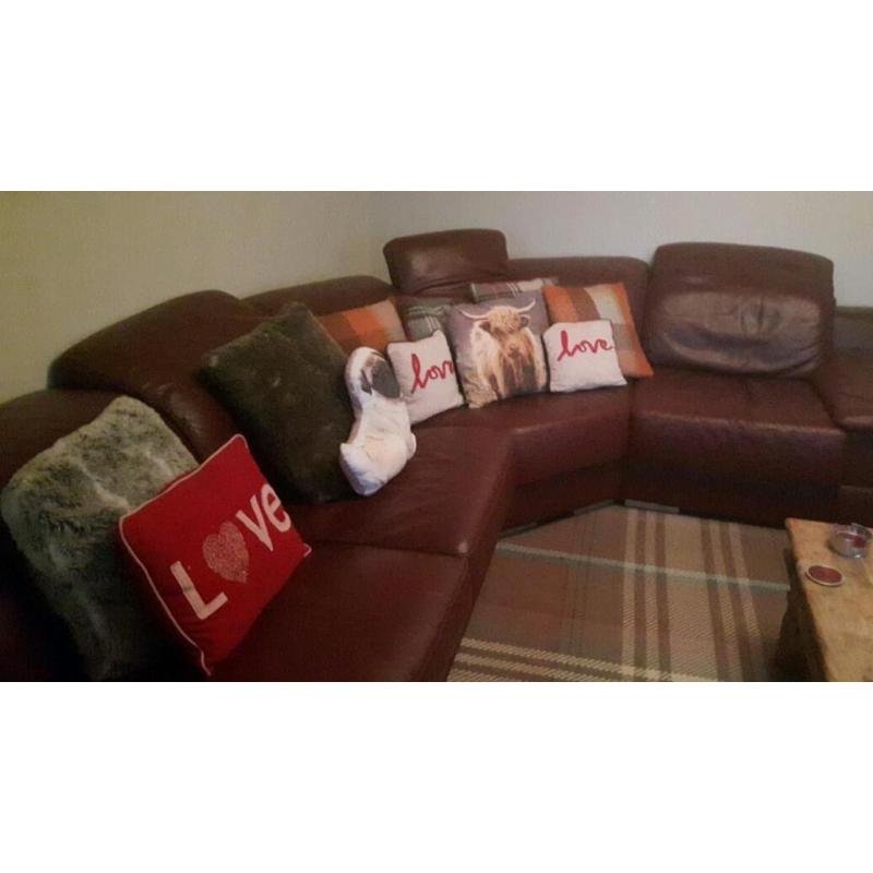 Quality leather sofa