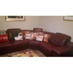 Quality leather sofa