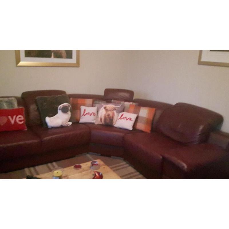 Quality leather sofa