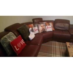 Quality leather sofa