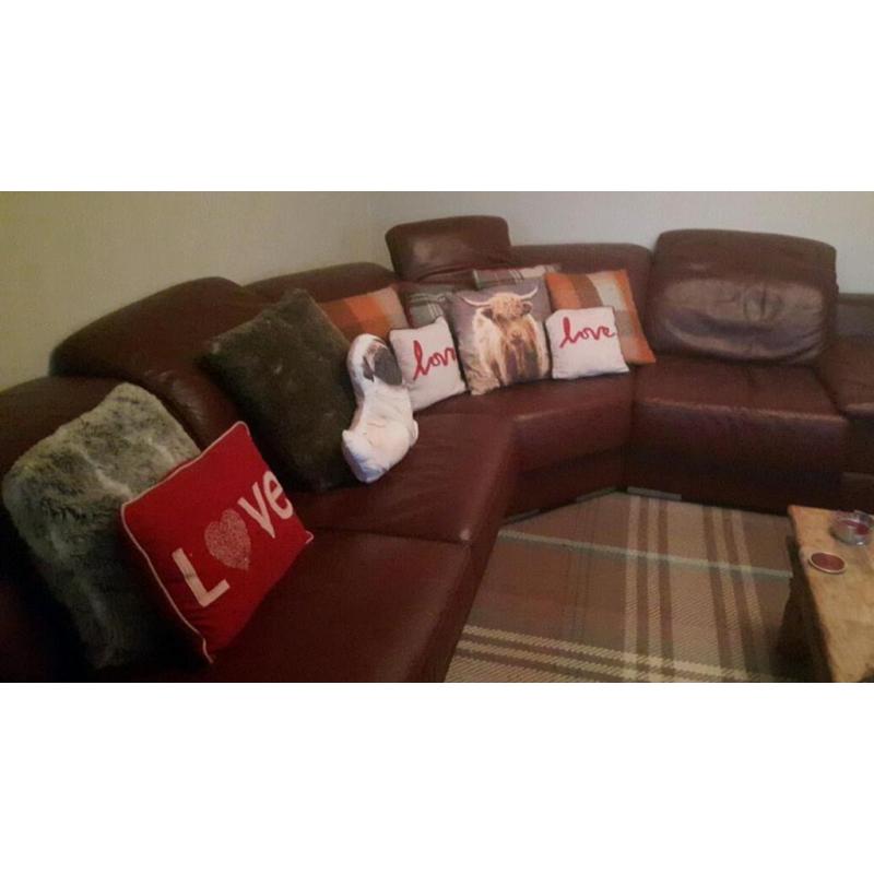 Quality leather sofa