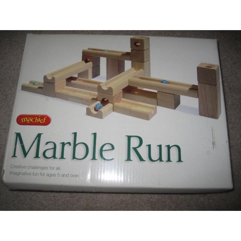 Wooden Marble Run