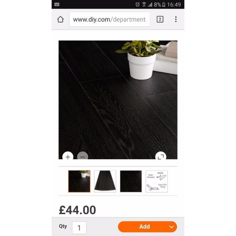 bnq ebony flooring 3 packs