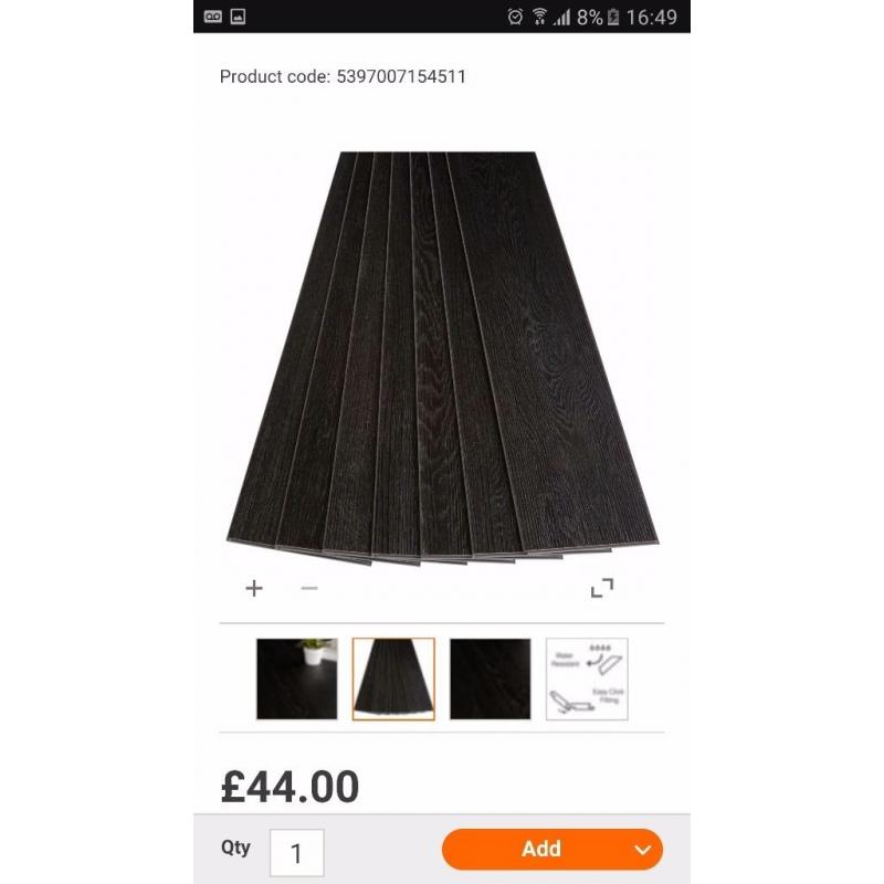 bnq ebony flooring 3 packs