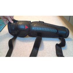 Dianese leg armour knee and shin exoskeleton