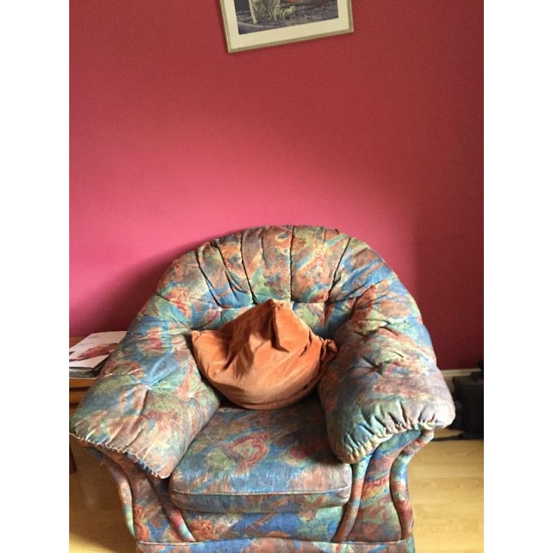 Sofa and two chairs