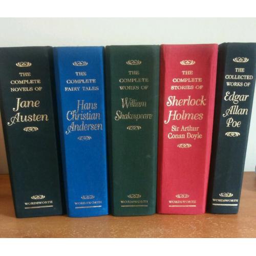 Various hard back books