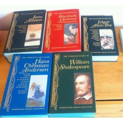 Various hard back books
