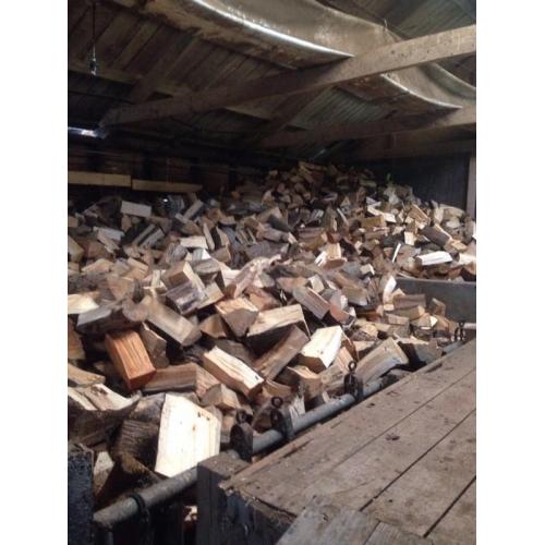 Split firewood logs