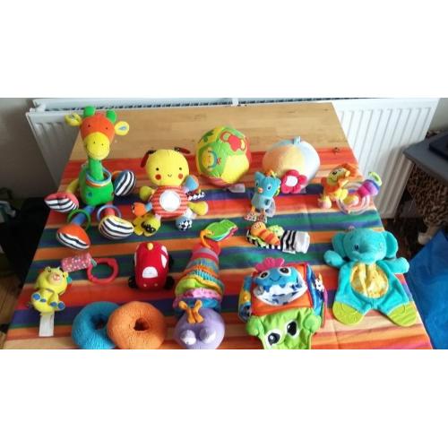 Bundle of baby soft toys