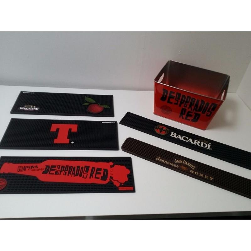 Home Bar / Barbeque/ Man Cave Essentials :) Bar Runners and Ice Bucket
