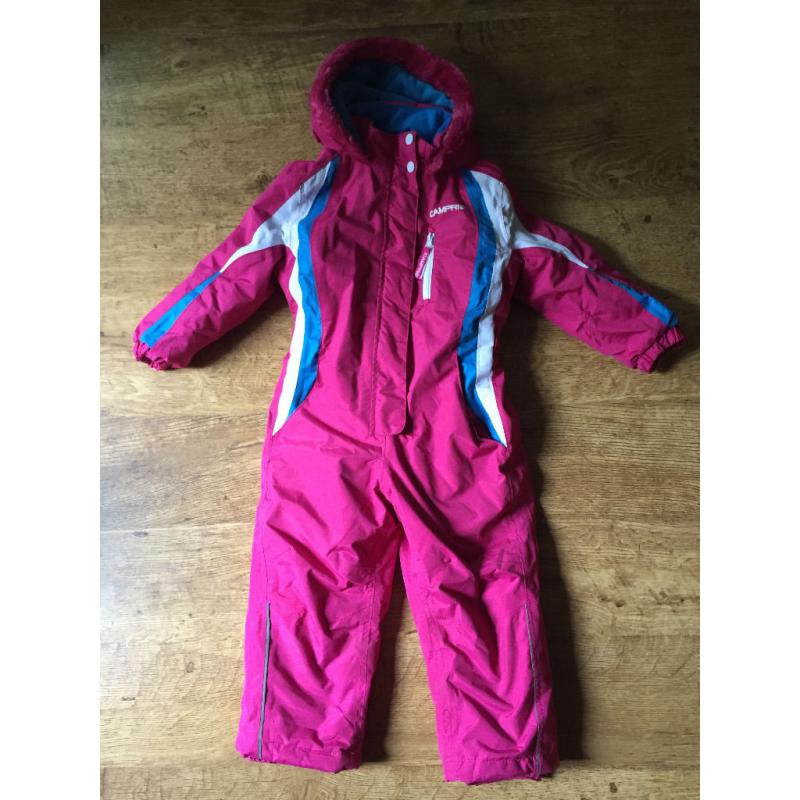 Camprio Girl Ski Suit / Snow Suit size 3-4 years (104 cm) like new