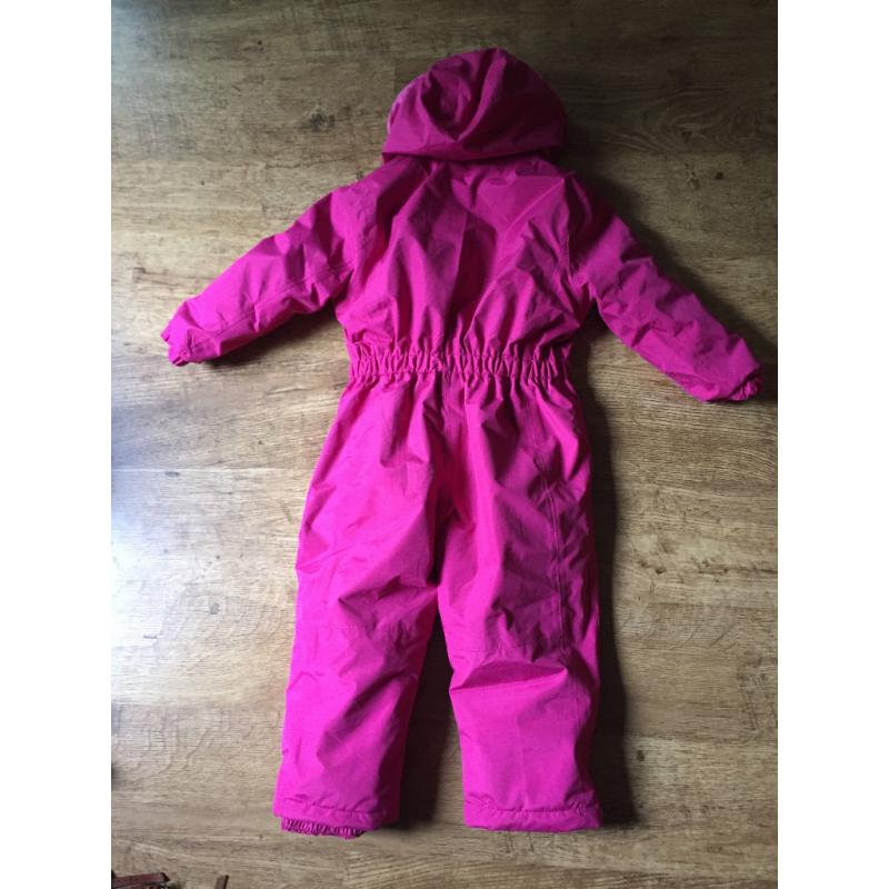 Camprio Girl Ski Suit / Snow Suit size 3-4 years (104 cm) like new