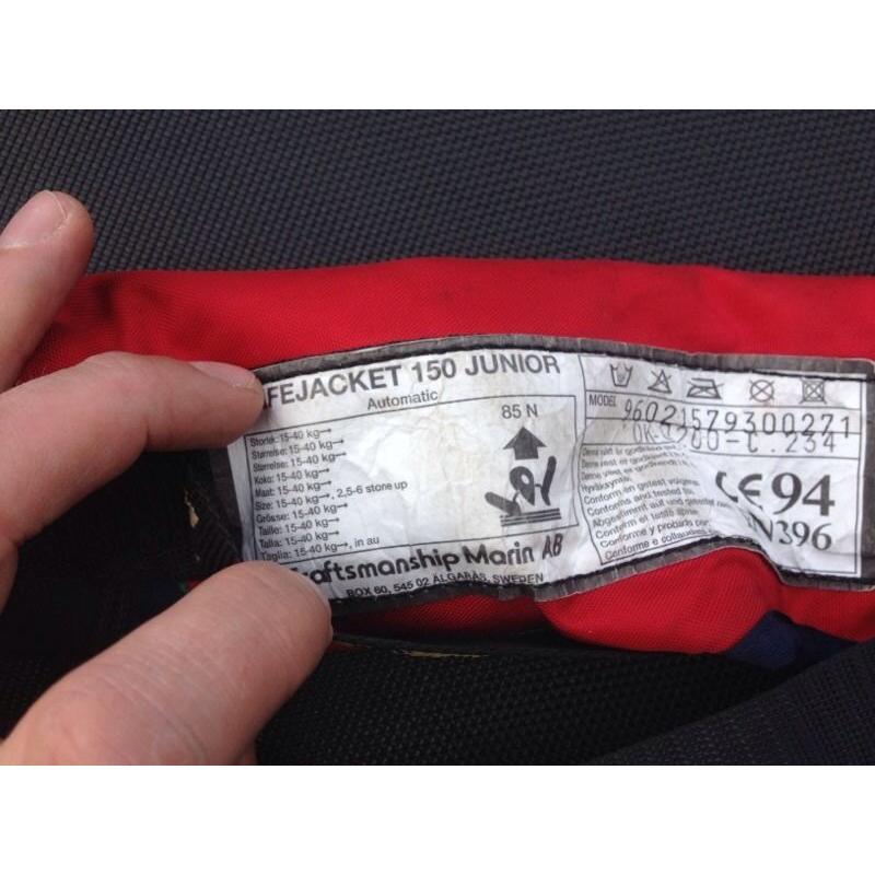 Junior self inflate life jacket