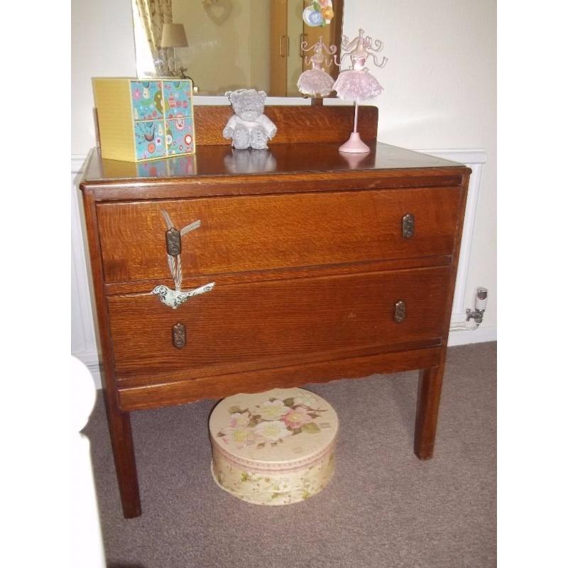 TWO DRAW DRESSING TABLE