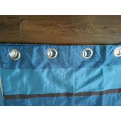 Two pairs of curtains,Teal, Good condition.