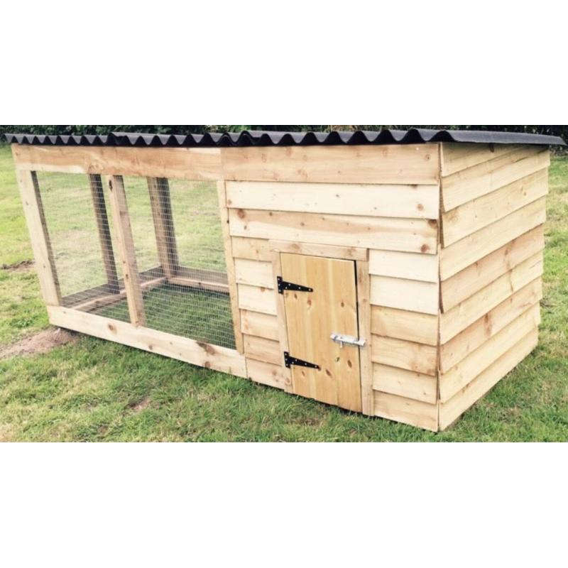 New dog kennel and run
