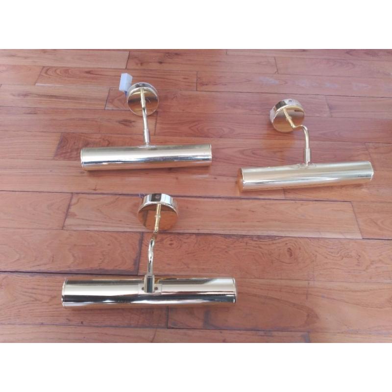 Brass picture lights
