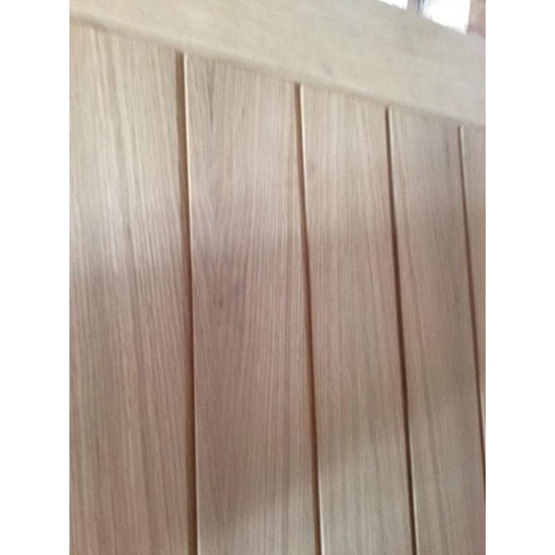 Solid oak interior door