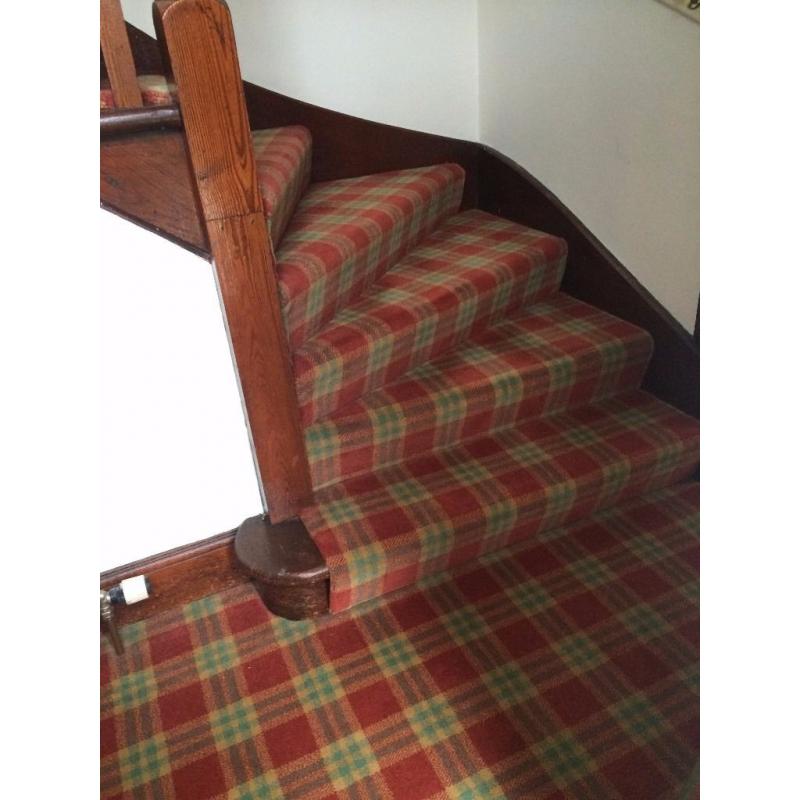 Good Quality Tartan Carpets - 5 years old