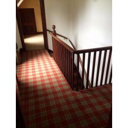 Good Quality Tartan Carpets - 5 years old